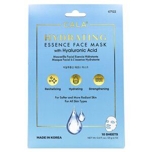❤️❤️Cala Hydrating Essence Face Mask (Hyaluronic Acid) 10 Pack NWT